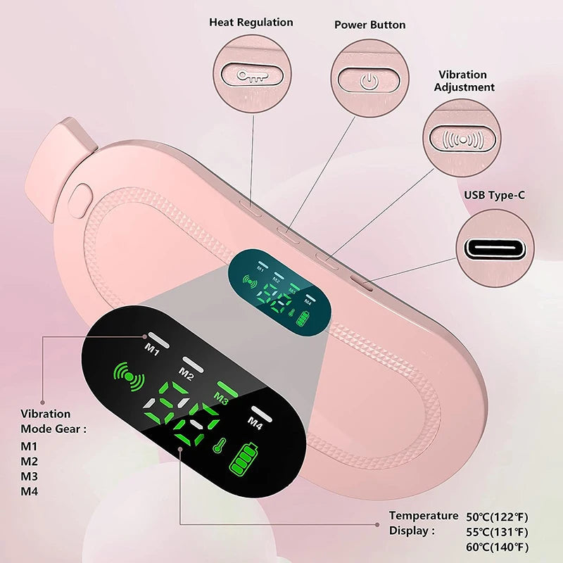 Girls Period Warm Belt Rechargeable حزام دافئ لفترة الفتيات قابل لإعادة الشحن