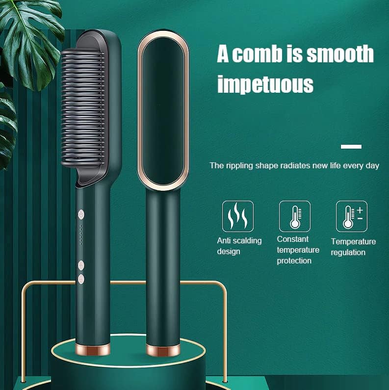 Electric Hair Straightener Comb for Black Hair مشط كهربائي لفرد الشعر للشعر الأسود