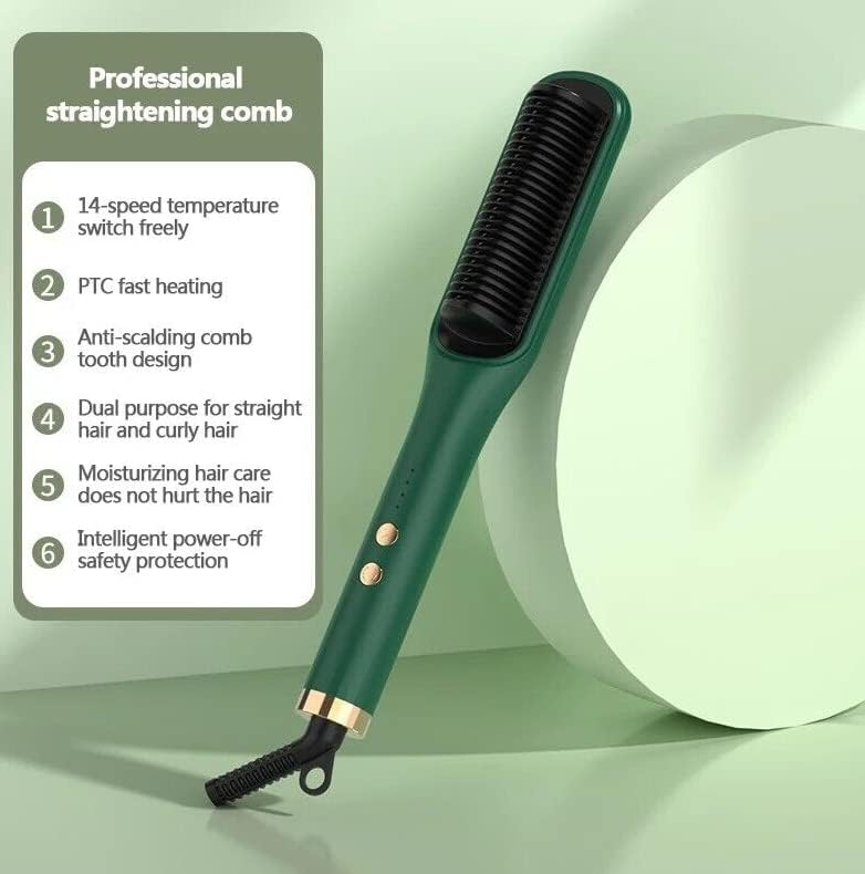 Electric Hair Straightener Comb for Black Hair مشط كهربائي لفرد الشعر للشعر الأسود