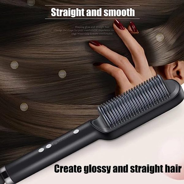 Electric Hair Straightener Comb for Black Hair مشط كهربائي لفرد الشعر للشعر الأسود